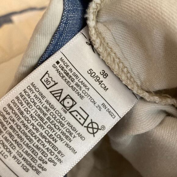 GAP Shorts Mens Sz 38 Beige Khaki Cotton Chino Stretch Tan Brown Pockets - Picture 7 of 10